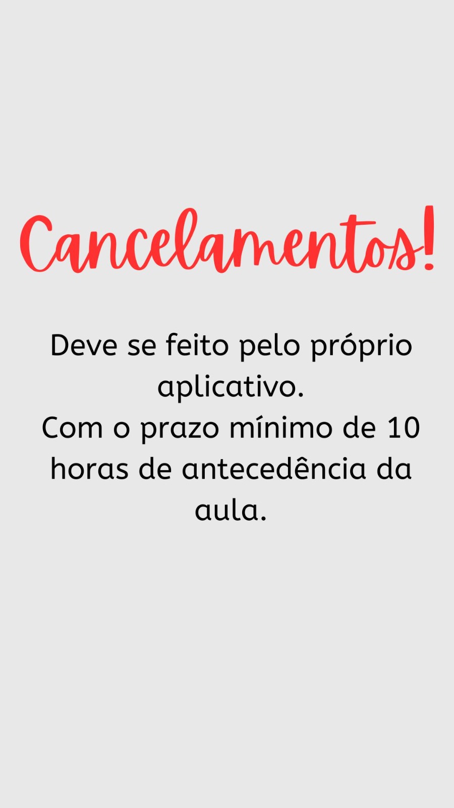 Cancelamentos